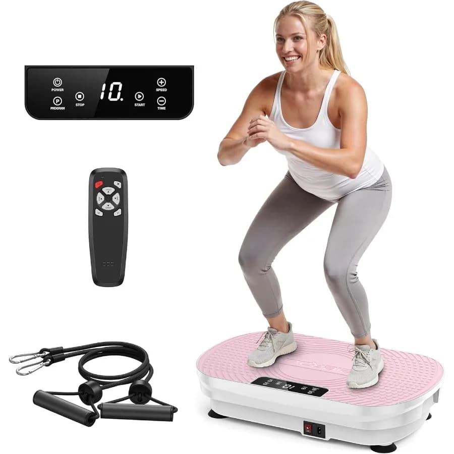 FEIERDUN Vibrant Platform for Linphatic Drainage, Vibration Exercise Machine for Weight Loss and Muscle Development