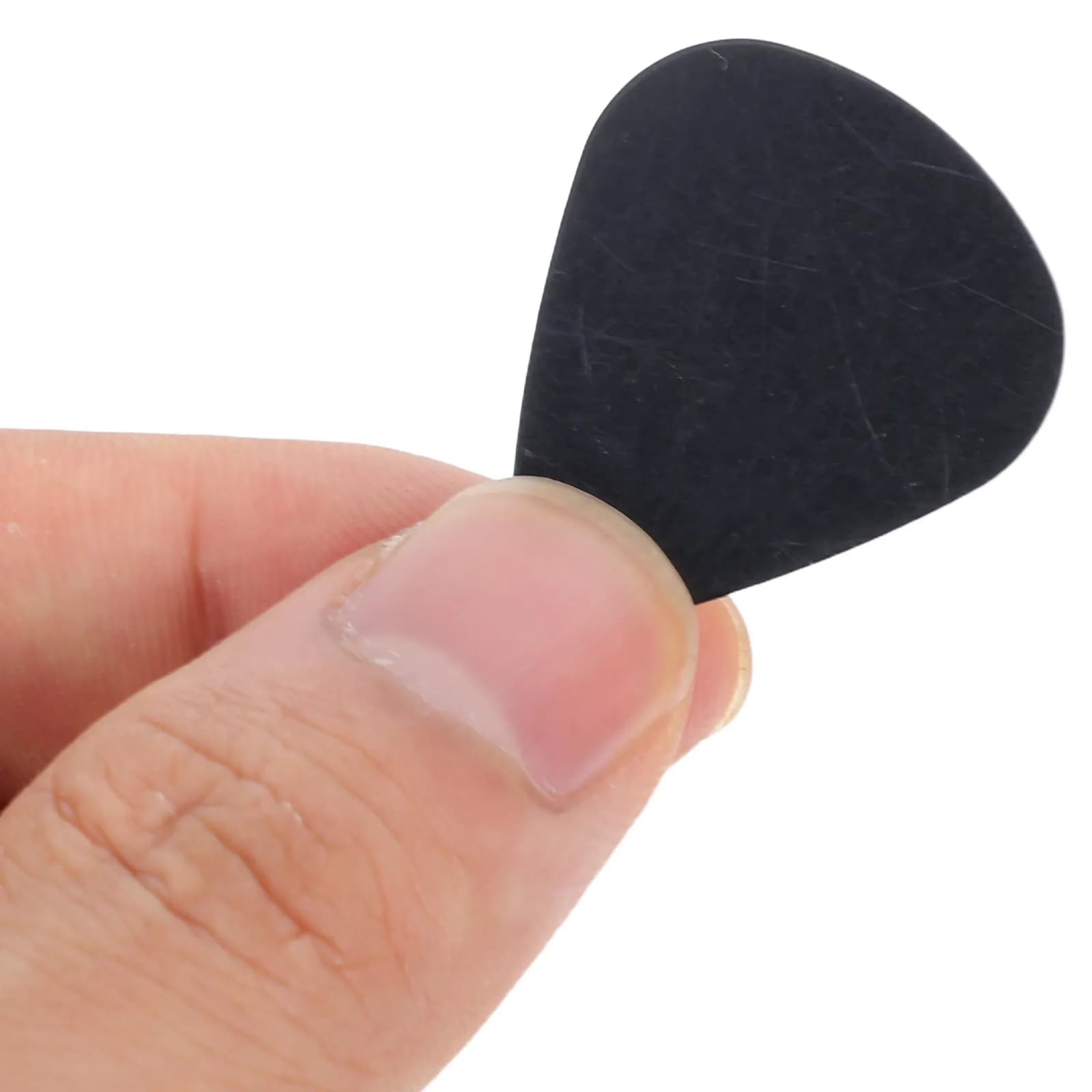 10Pcs Black Thin Guitar Picks 0.5mm Celluloid Plectrum Pack for Acoustic Bass Guitars Beginners Professionals Clear Responsive