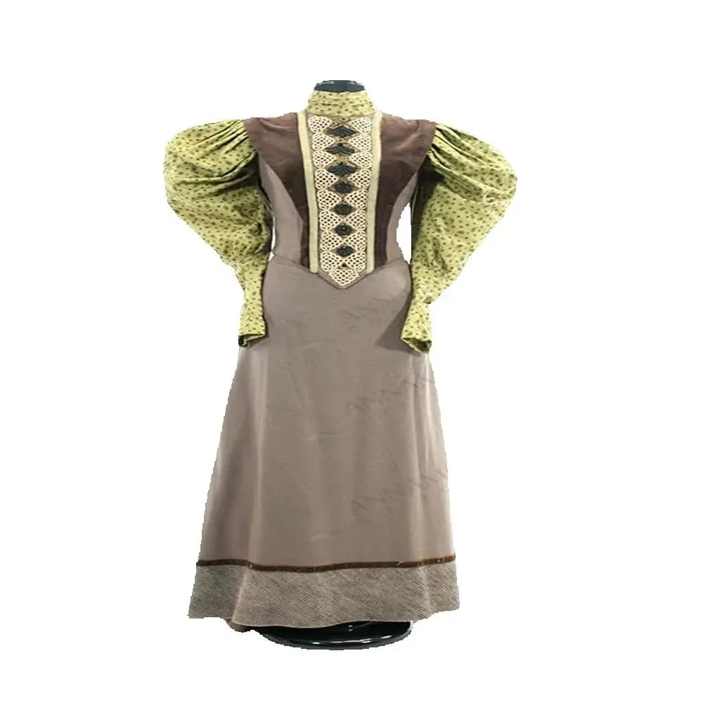 Abito da ballo teatrale con abito da passeggio rinascimentale edoardiano gotico vittoriano Steampunk del XVI secolo