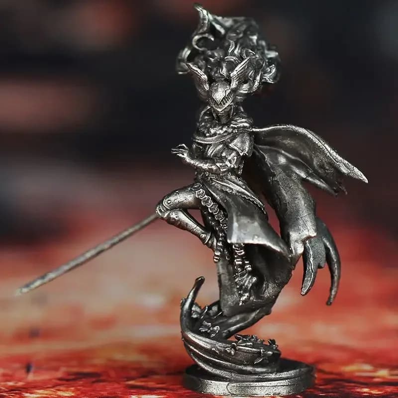 Eildon Valkyrie Marania Medaglia di rame Modello soldato Pezzi di gioco da tavolo Scultura in miniatura Decorazione Artigianato
