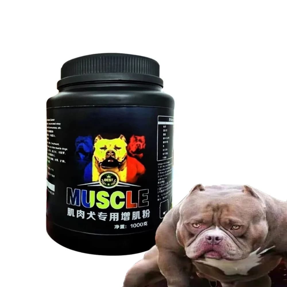 Bulldog Professional Muscle Builder Proteine del siero di latte in polvere Cuccioli Adulti Bully-pitbull Aumenta la resistenza Nutrizione del cane da compagnia 1 kg
