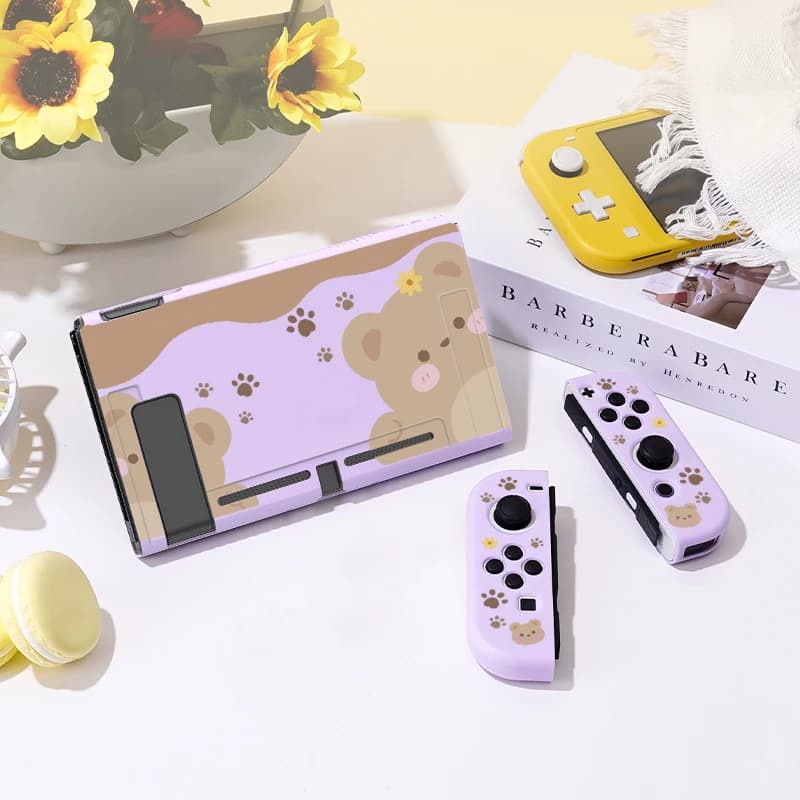 Custodia protettiva Hi Little Bear per Switch Oled, cover sottile in TPU morbido per console Nintendo Switch, accessori di gioco NS