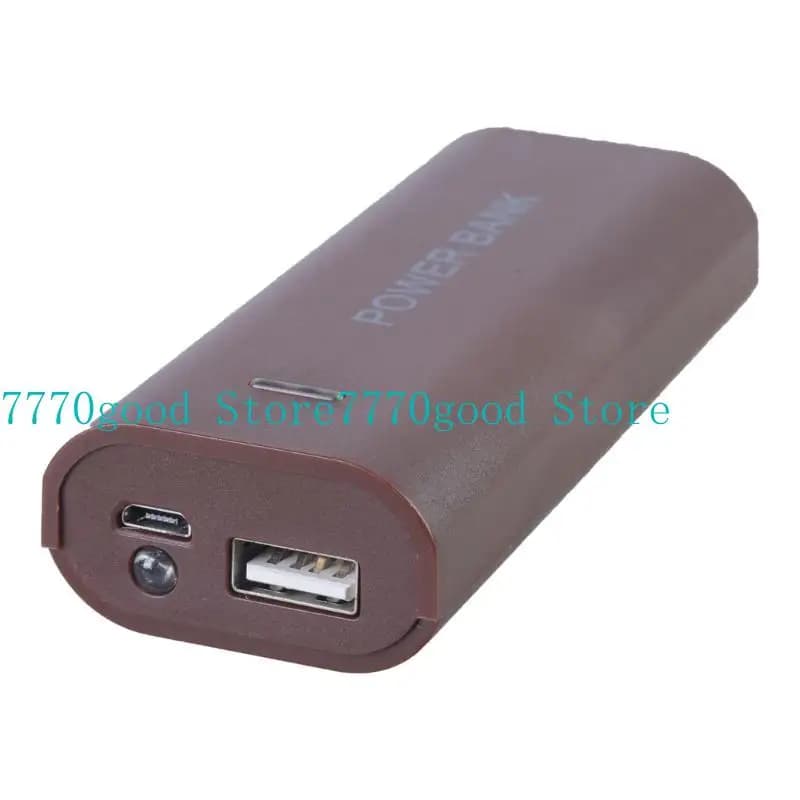 18650 Supporto per batteria Power Bank Custodia Uscita USB per telefono Tablet Custodia di ricarica per batteria con LED (batteria non inclusa)