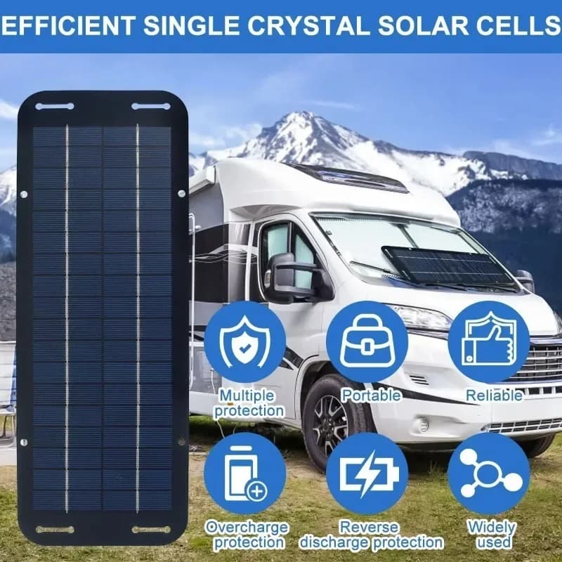 Kit pannello solare 12V Caricatore solare impermeabile IP65 Kit caricabatterie portatile ad energia solare Caricabatteria per auto ad alta efficienza