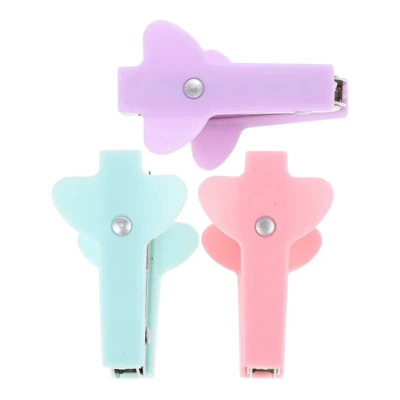 Set di mini dischiodatori portatili da 1/3/6 pezzi, design Macaron, viola, rosa, verde, dischiodatore compatto portatile per studenti e aule scolastiche