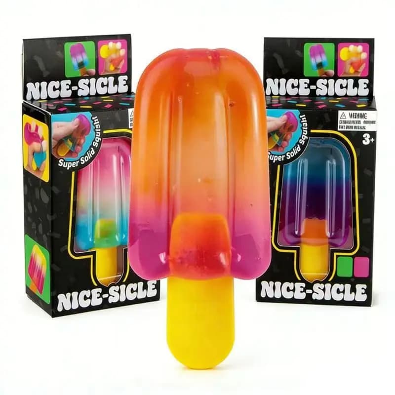 Giocattolo Antistress Squishy a Forma di Ghiacciolo a Lenta Risalita, Giocattolo Sensoriale da Spremere per Bambini 3+, Regalo per Feste