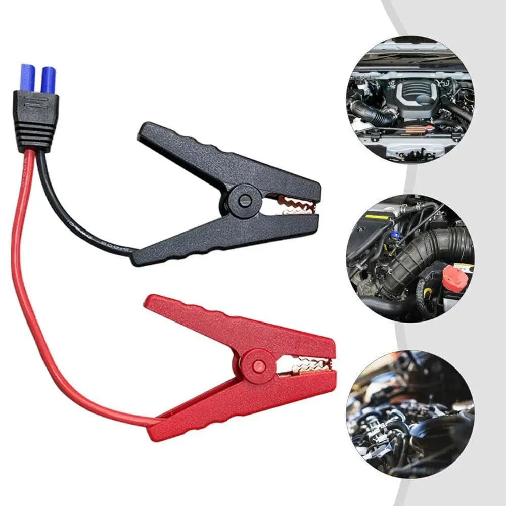 Morsetto a coccodrillo per avviamento di emergenza 12V per auto camion Morsetti per cavi di emergenza per batteria con connettore EC5
