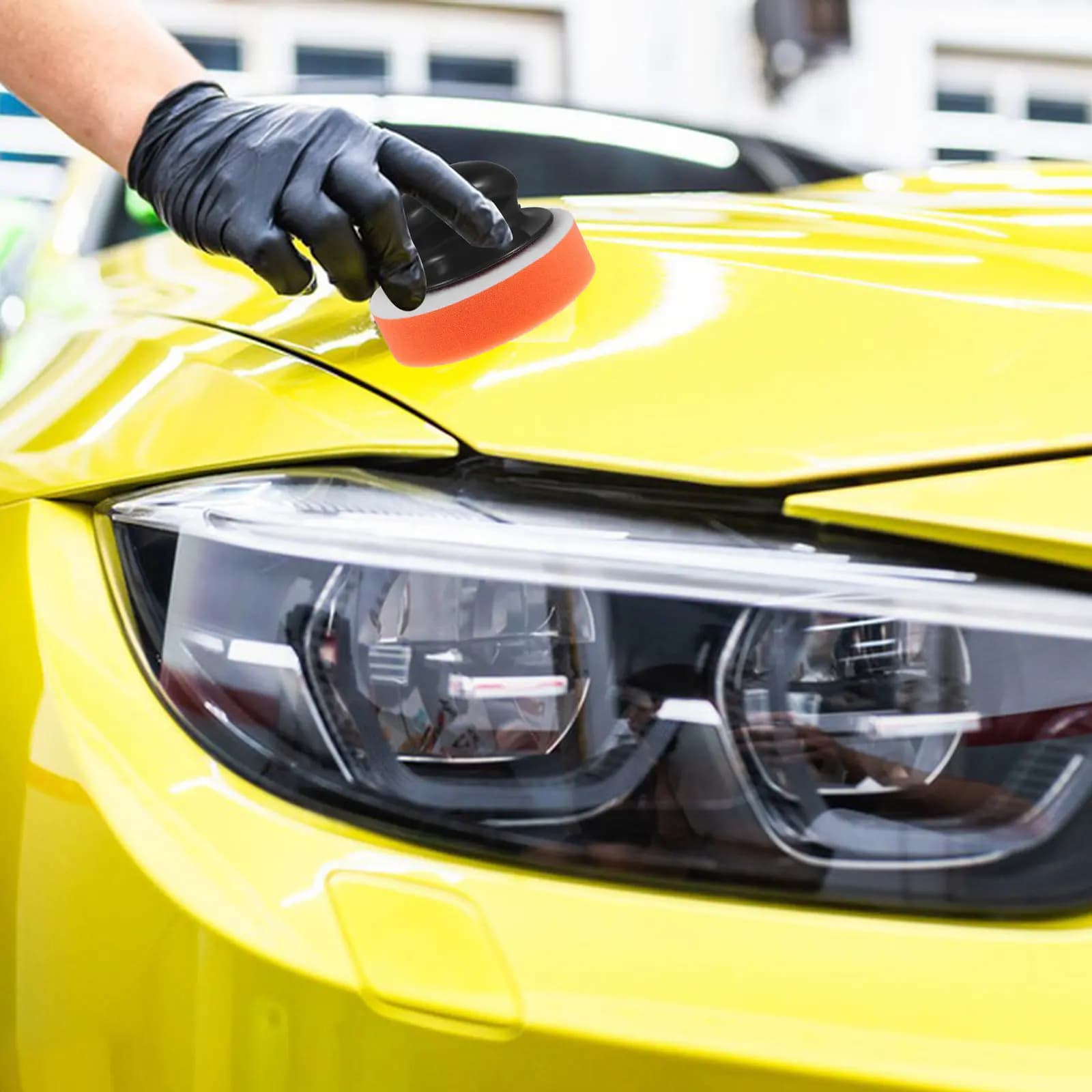 Set Premium di Applicatori per Cera Auto con Impugnatura Ergonomica per una Distribuzione Uniforme della Cera e Lucidatura per Veicoli