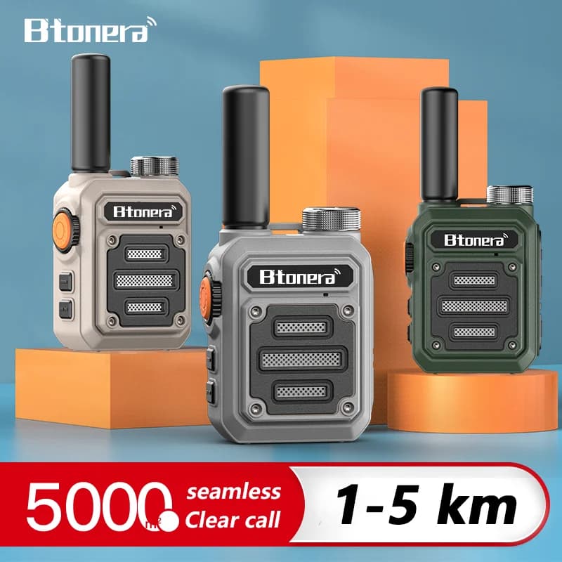 BTONERA BT-330 Mini Walkie Talkie PMR 446 USB Radio bidirezionale portatile dual PTT Walkie-talkie Radio portatile per caccia bar