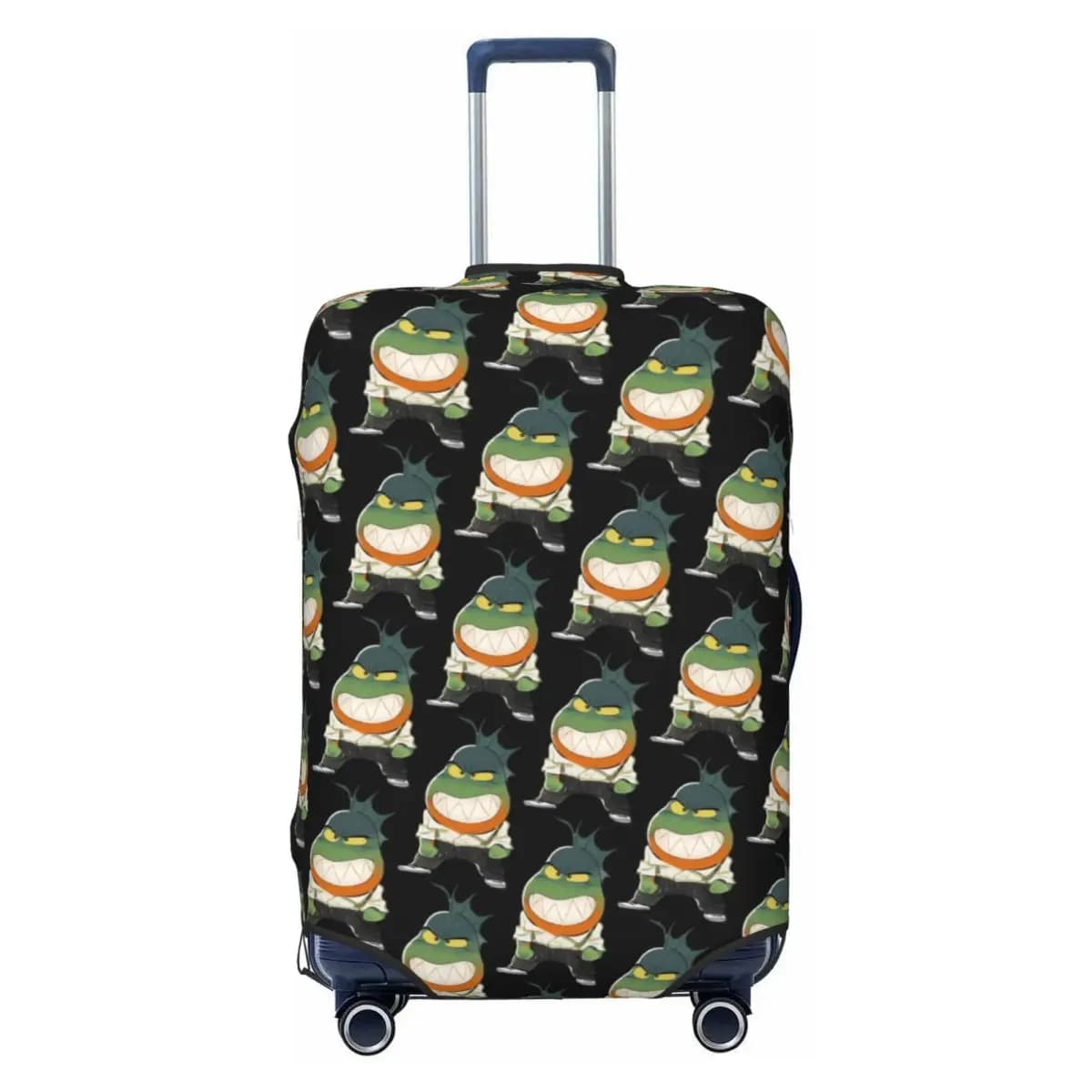 Custom Cute Bad Guys Luggage Cover Protector Washable Piranha Travel Suitcase Covers