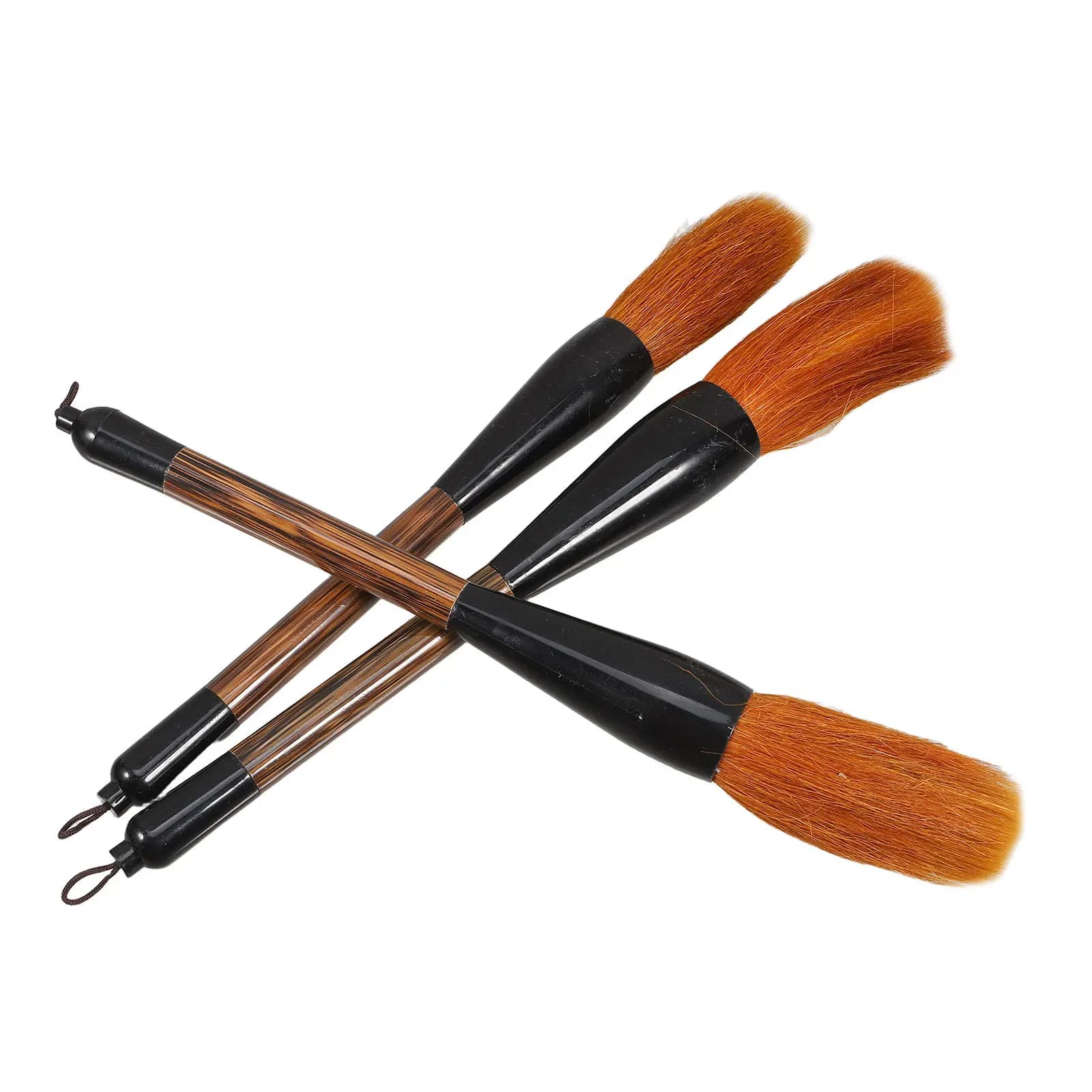 3Pcs Large Chinese Ink Painting Brush Set Wolf Hair Calligraphy Brush for Sumi Painting Calligraphy Practice Beginners