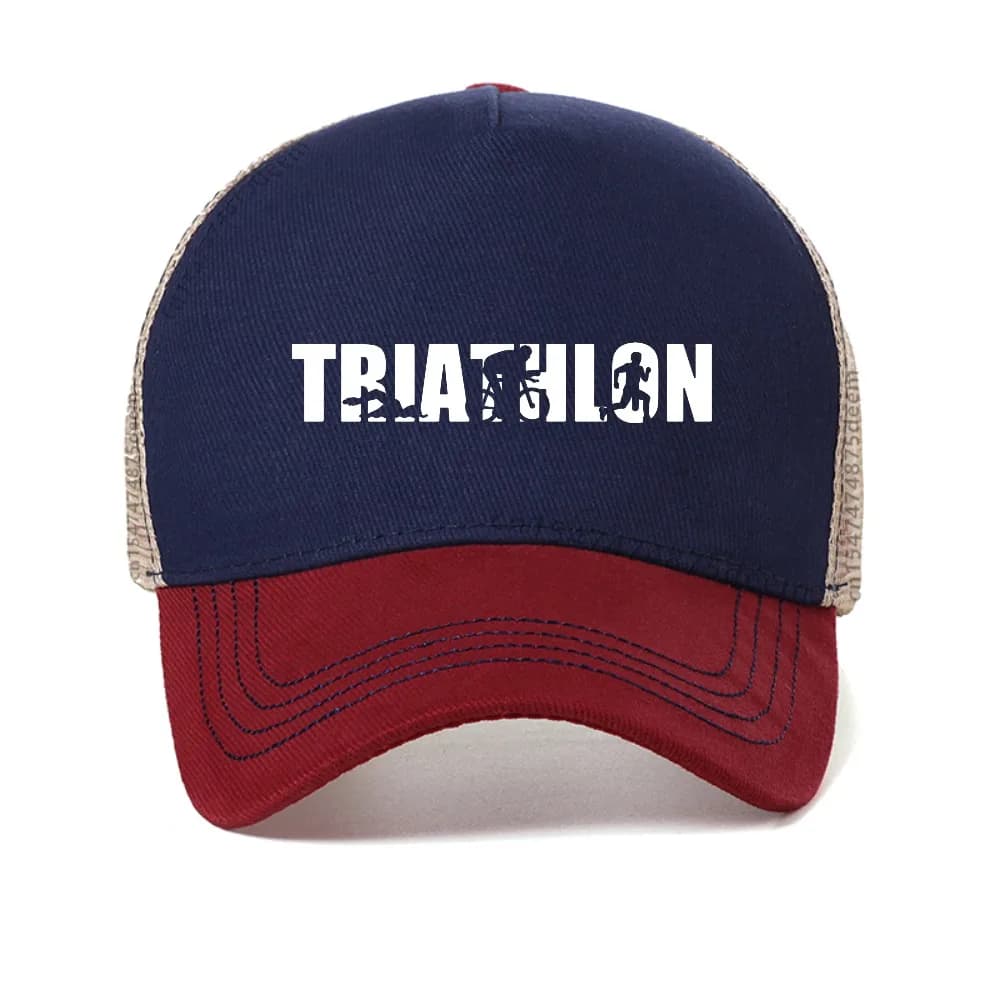 Baseball Hat for Triathlon, Swimming, Cycling, Running, Golf, Men's Adjustable Summer Hat, Fashion Sports Sun Hat, Snapback Cool Hats