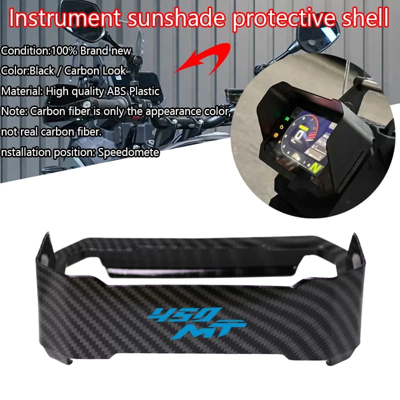 Per CFMOTO 450MT 450mt 450 MT 2024 2025 Strumento moto Cappello Visiera parasole Misuratore di copertura Protezione MT450 Accessori