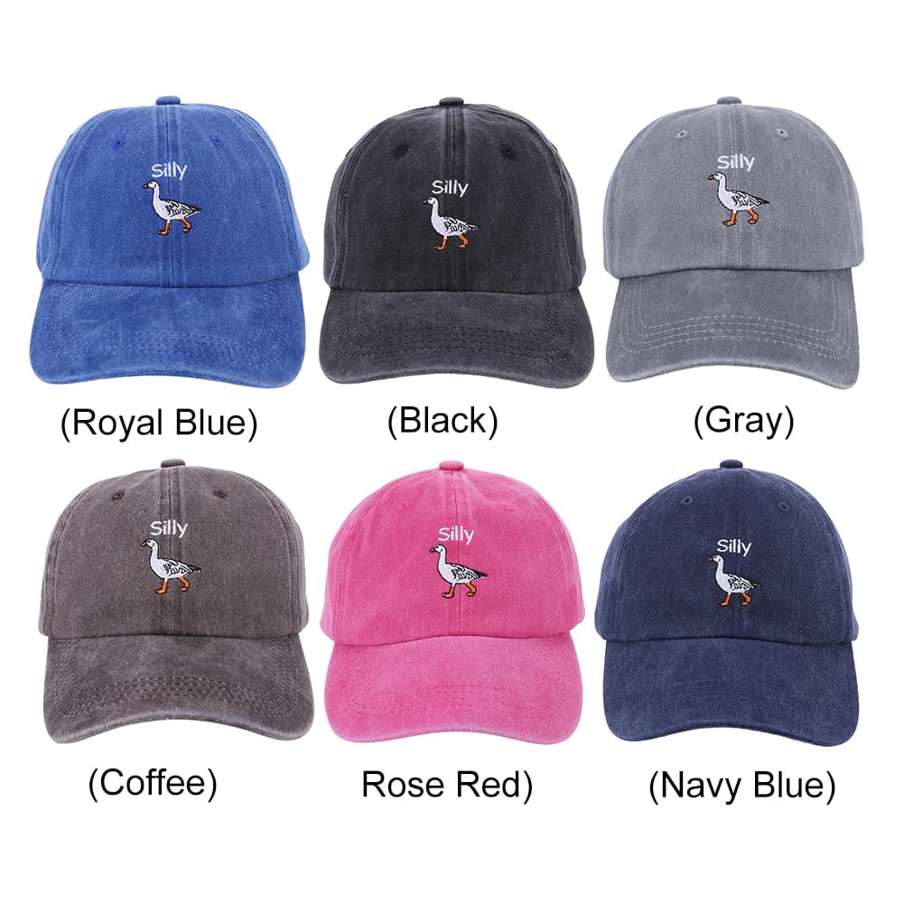 Embroidered Silly Goose Baseball Cap Silly Goose Hat Adjustable Vintage Golf Dad Hat Humorous Baseball Hat Mom Dad Baseball Cap
