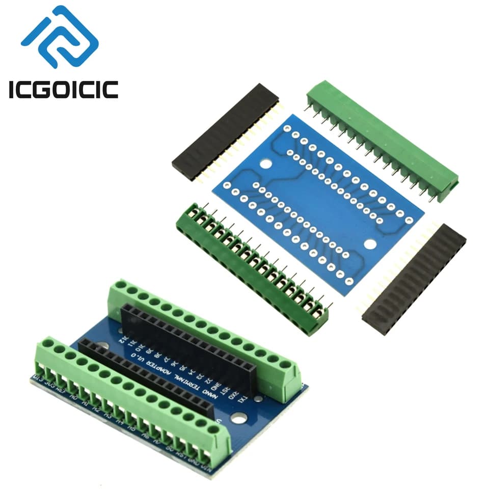 NANO V3.0 3.0 Controller Terminal Adapter Expansion Board NANO IO Shield Simple Extension Plate For Arduino AVR ATMEGA328P
