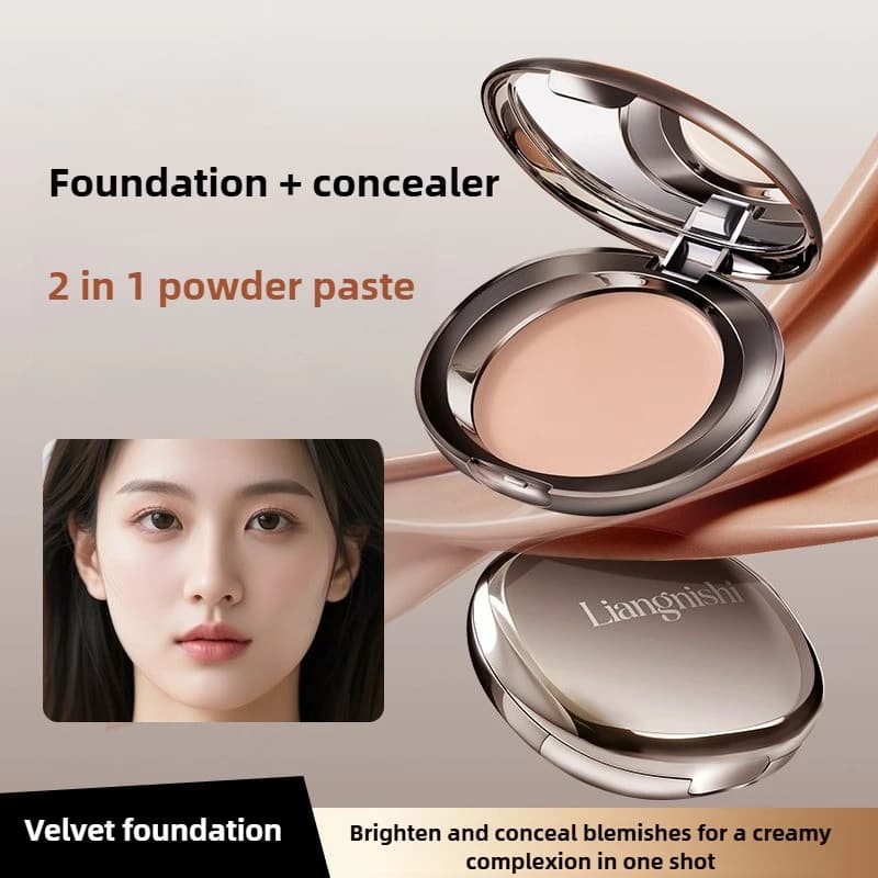 Fondotinta in crema di velluto Formula idratante leggera Copertura incorporata Base per trucco con finitura naturale per donna da indossare tutto il giorno