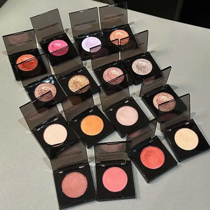 HERORANGE Palette Ombretti Glitterati Diamantati 16 Colori Brillanti con Illuminante Lunga Durata Trucco Occhi Cosmetici