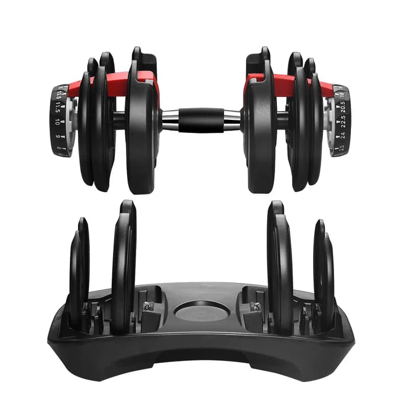 Adjustable Dumbbell Set 24kg 52.5lb 40kg 90lb Factory Wholesale Cheap Dumbbell Adjustable Weights Gym Equipment