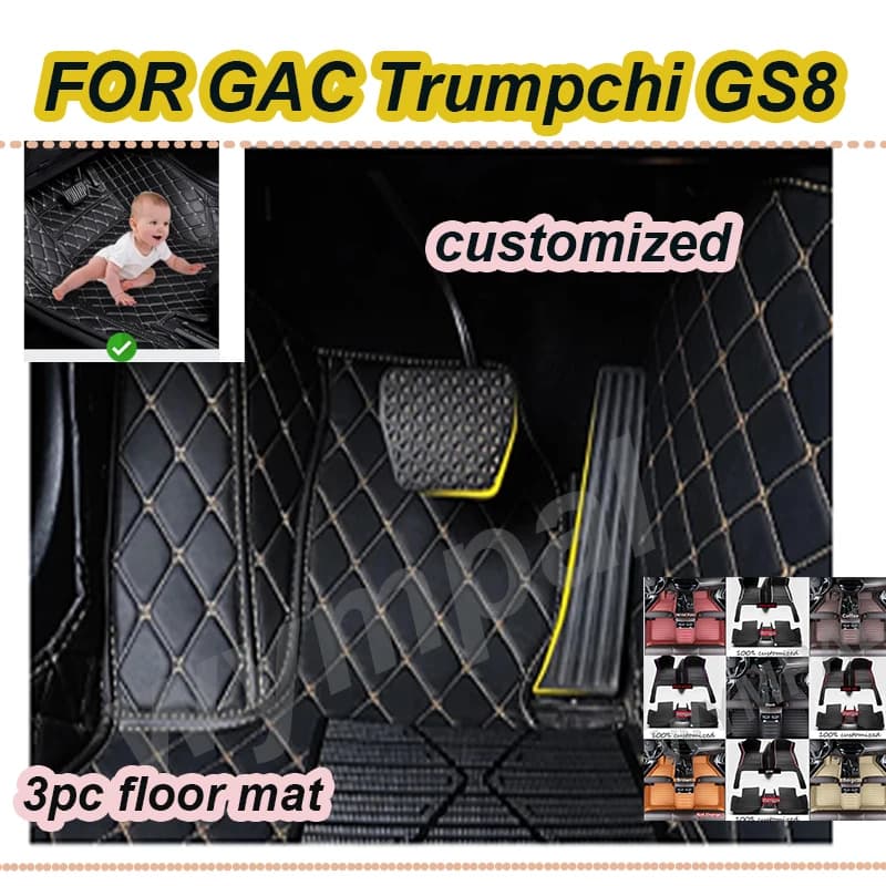 Tappetini per auto di LUSSO per GAC Trumpchi GS8 Seven Seat 2020 2021 Tappetini per auto personalizzati