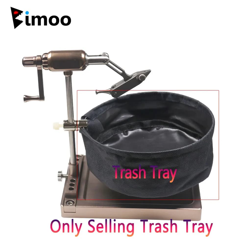 Bimoo 1PC Rivestimento In Nylon Trash Vassoio Per Fly Tying Morsa Pesca A Mosca Cestino Dei Rifiuti Fly Tying Strumenti Trash Holder Bag Attrezzatura Da Pesca