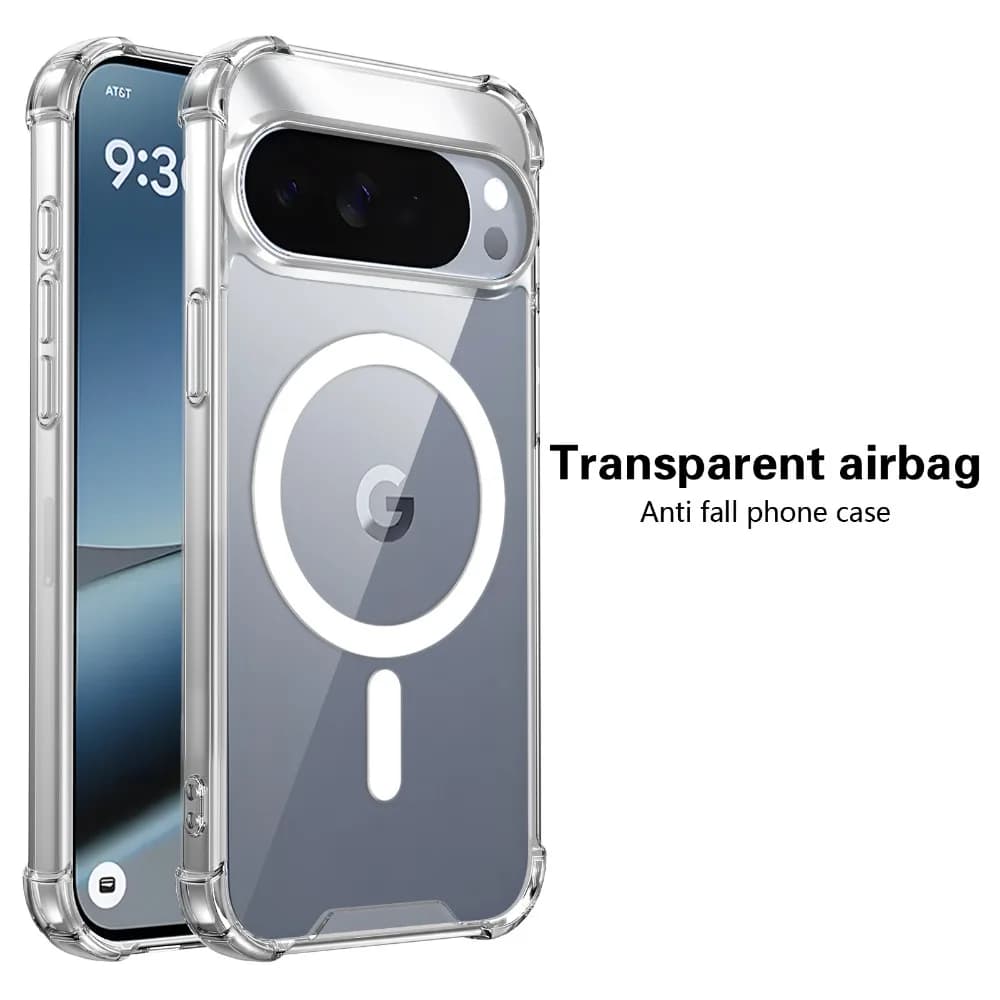 HD Transparent Slim Magnetic Crystal TPU Soft Case For Google Pixel 11 10 9 Pro XL 11Pro 10A 8 7 For Magsafe Clear Phone Cover