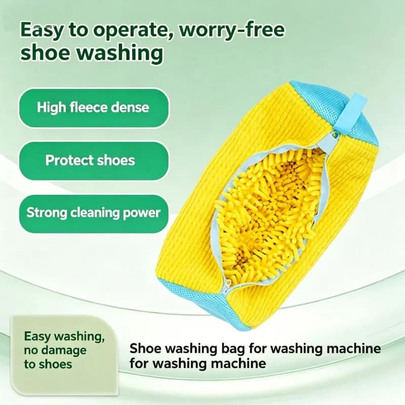 Sacchetto speciale per lavare le scarpe, sacchetto per lavare le scarpe in rete resistente alla deformazione con cerniera, design riutilizzabile per un utilizzo semplice