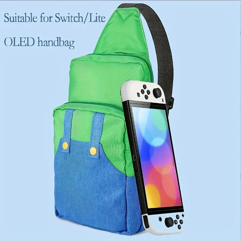 Borsa da gioco per Switch/Lite/OLED/Steam Deck, custodia a tracolla piccola per riporre accessori per console NS SD