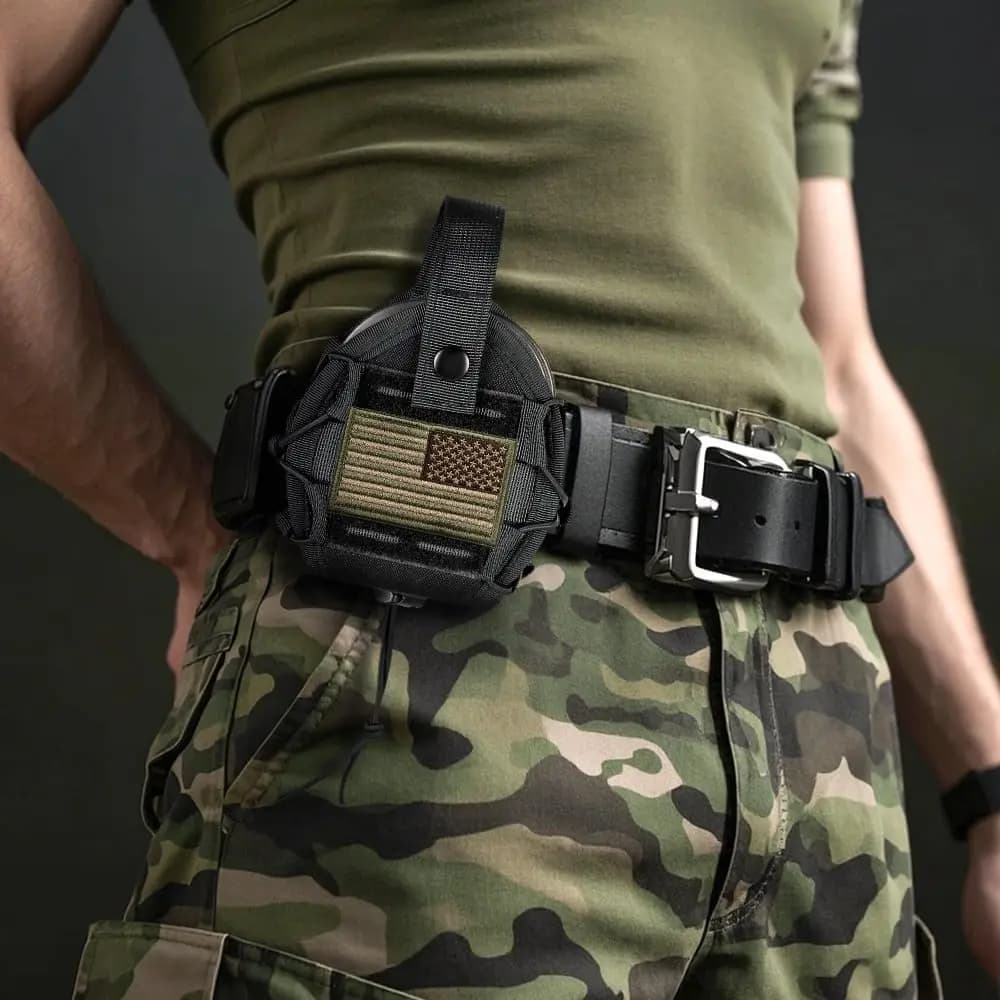 Single/Double Tactical Handcuffs Holder Molle Pouch Open Top Universal Handcuff Case Shackles Holster Waist Bag For Duty Belt