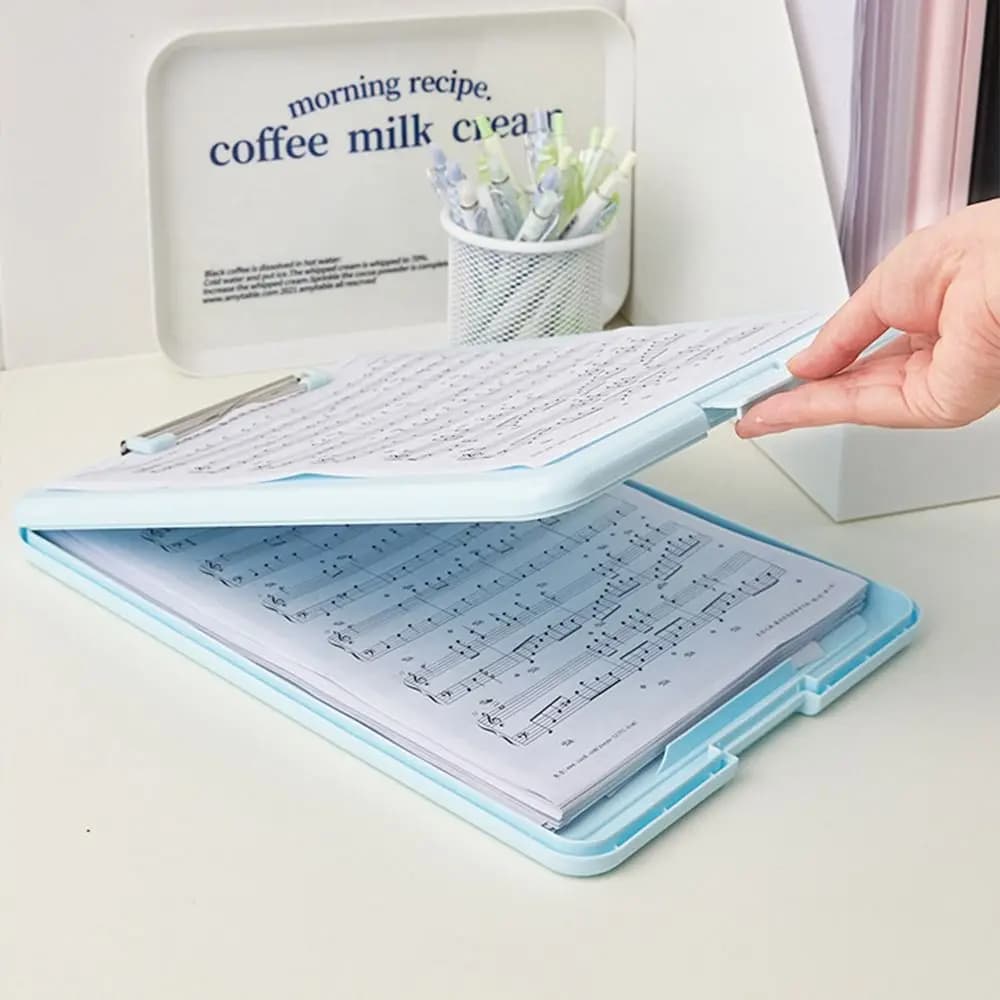 Pad Test Paper Office Supplies Document Storage Clipboard Document File Folders A4 Clipboard File Box Case Writing Clipboard