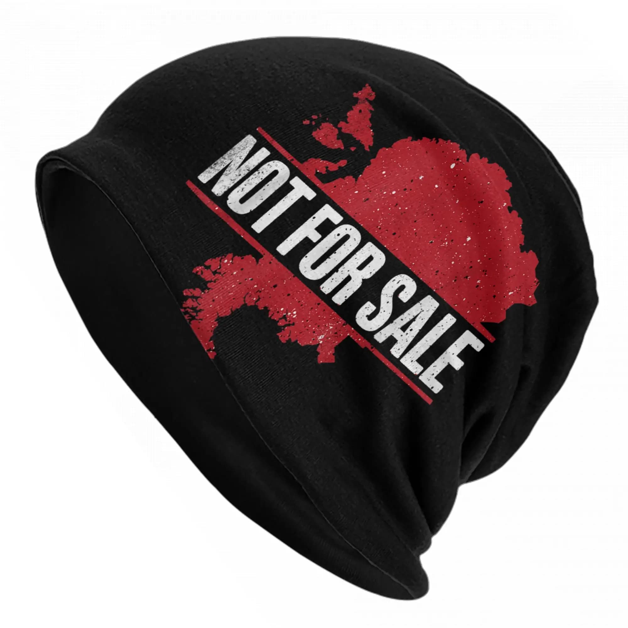 51 State Of USA Greenland Not For Sale Retro Bonnet Hat Goth Skullies Beanies Hats for men and women, hot and multifunctional