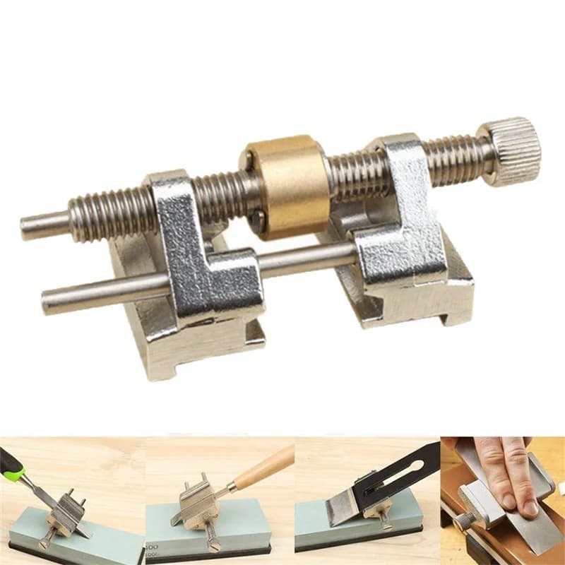 Nuova guida per affilatura di precisione Jig per scalpello Pala per aereo Graver Bordo in ferro Affilatura Lavoro del legno Affilacoltelli angolare smussato Utensili abrasivi