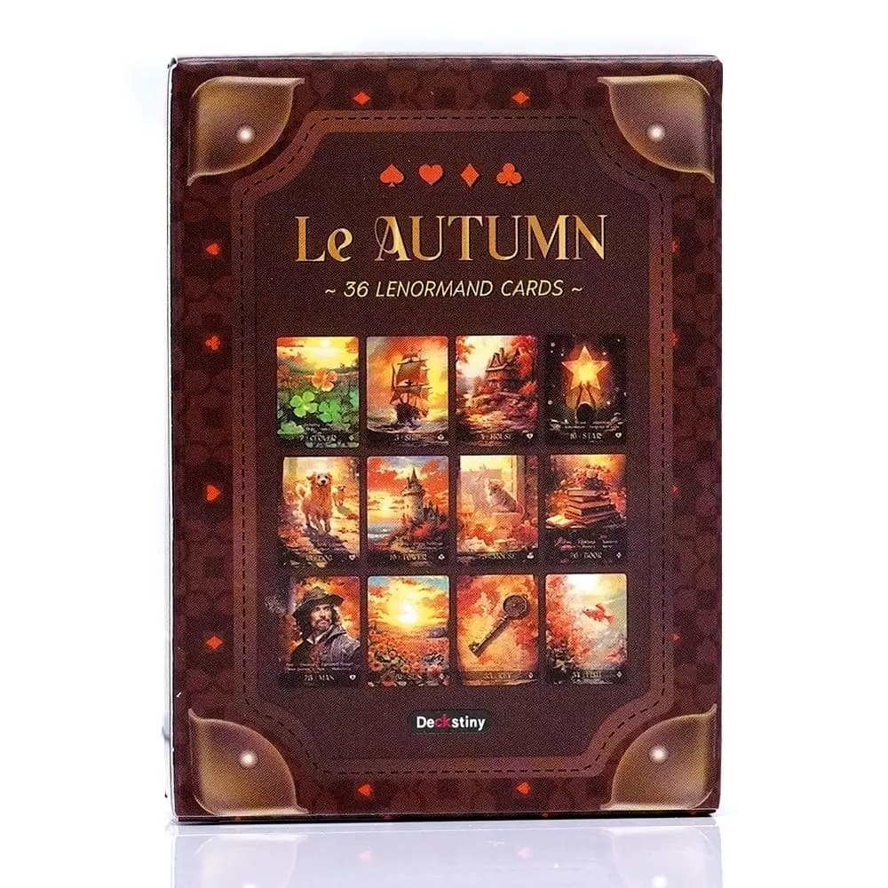 Mazzo di 36 carte Oracle per divinazione, predizione del futuro e crescita spirituale Le Autumn Lenormand Cards 9*6 cm