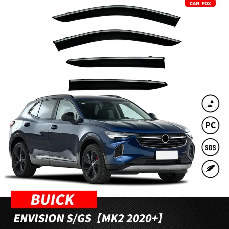 Per BUICK ENVISION /PLUS/S/GS: Tendine Parasole per Finestrini Auto, Protezioni Antipioggia e Antivento per Finestrini Laterali, Accessori Auto