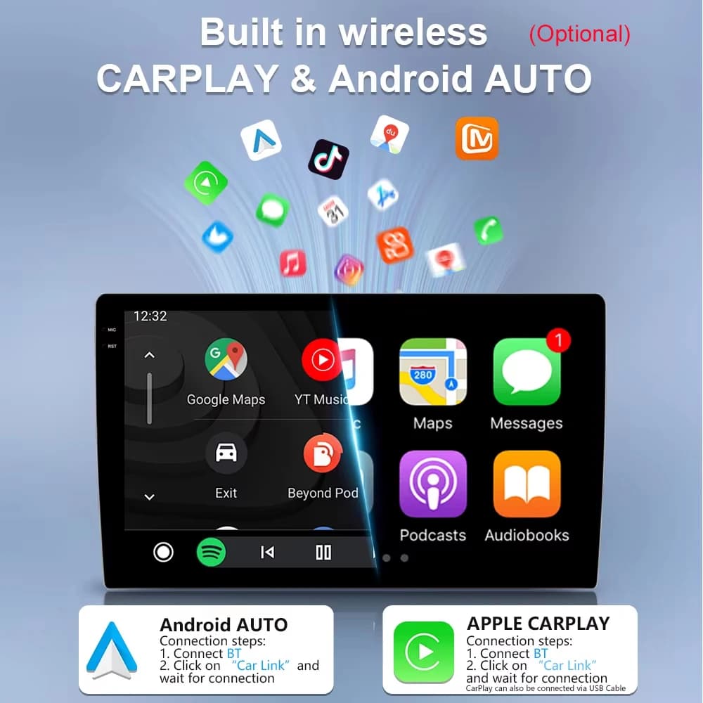 Per Alfa Romeo Giulietta 2010 - 2014 Autoradio Android 16 con GPS, Navigazione, Carplay, 4G, Nuovo BT 5.0, WIFI 5G, Stereo