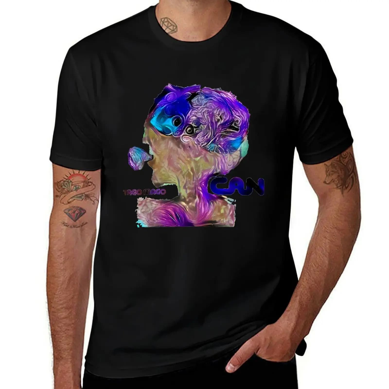Can Tago Mago T-shirt psichedelica T-shirt per le vacanze estive