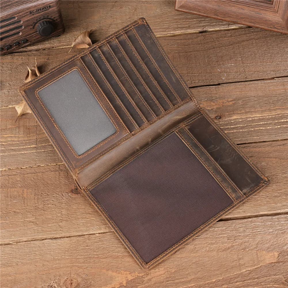 5505 ID bag, passport holder, male and female wallet, card bag, genuine leather, air ticket holder, passport wallet, two-in-one.
