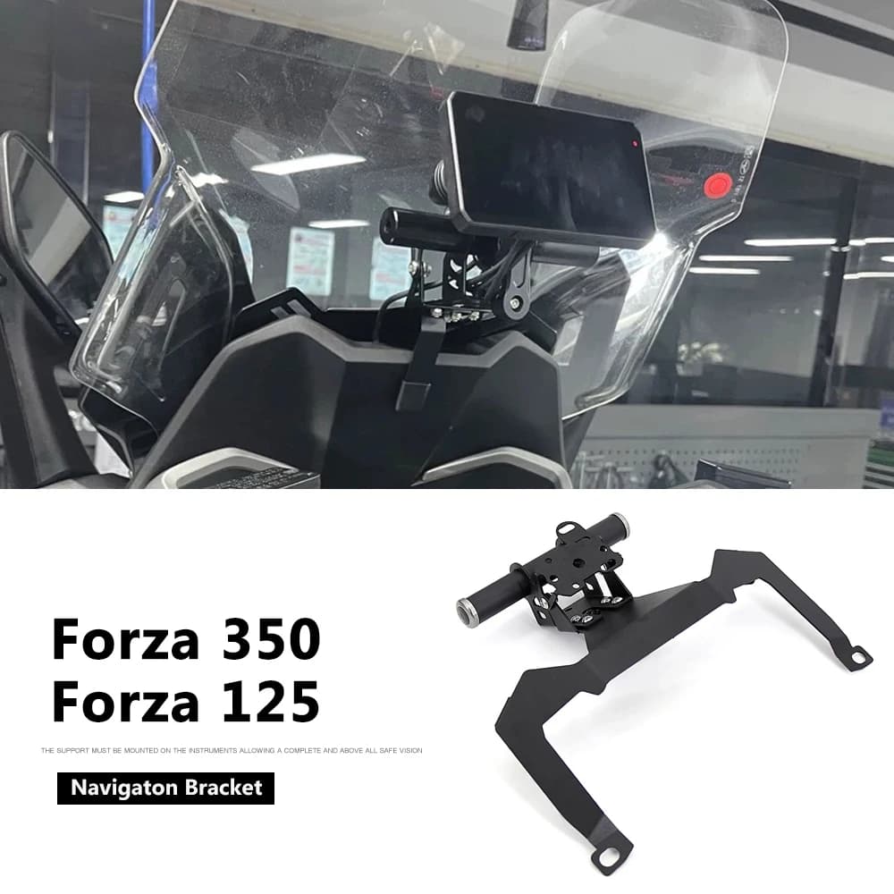 Supporto Anteriore per Telefono Moto 2025, Porta Smartphone e GPS per Honda Forza350 Forza125 Forza 350 FORZA 125