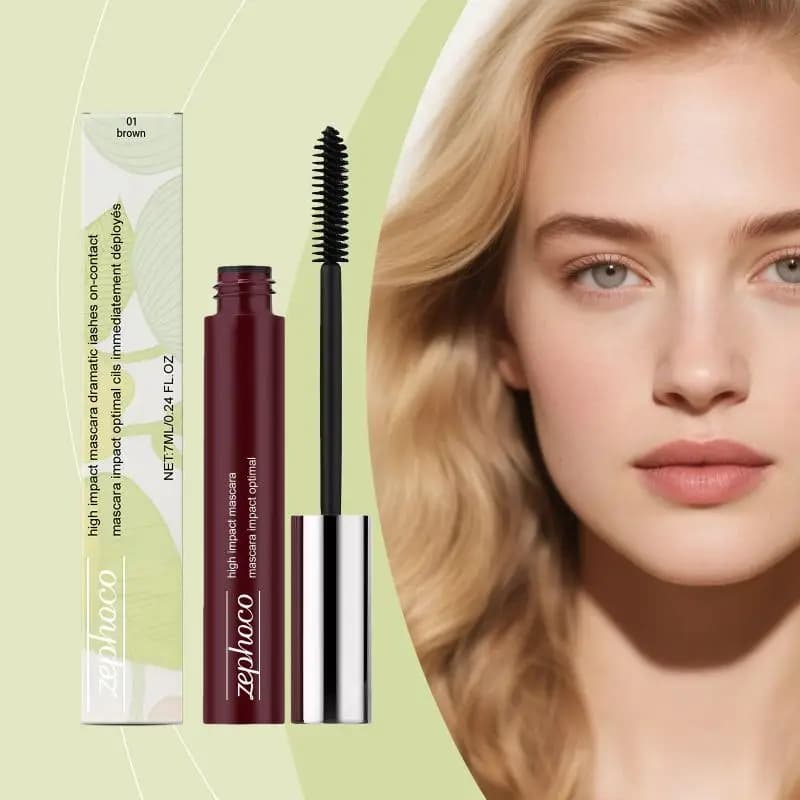 Mascara Mascara Volumizzante for Extension Eyelashes, Extensive and Incurvante, Waterproof, with Spiral Scovolino for Makeup Eyes