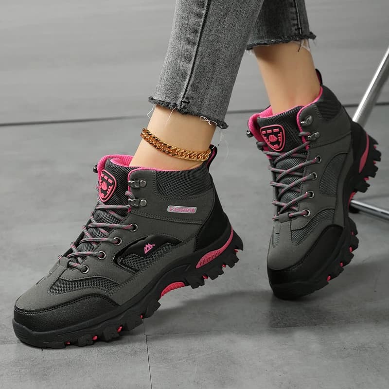 Stivali da donna Scarponi da trekking all'aperto impermeabili Scarpe da lavoro antinfortunistiche da donna Sneakers da passeggio Stivaletti antiscivolo Botas De Mujeres Nuovo