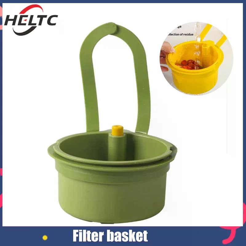 Cestello di scarico per lavello 2 in 1, rubinetto, sacchetto filtro sospeso, cestino automatico regolabile, portaspugna per lavello, raccoglitore di rifiuti da cucina