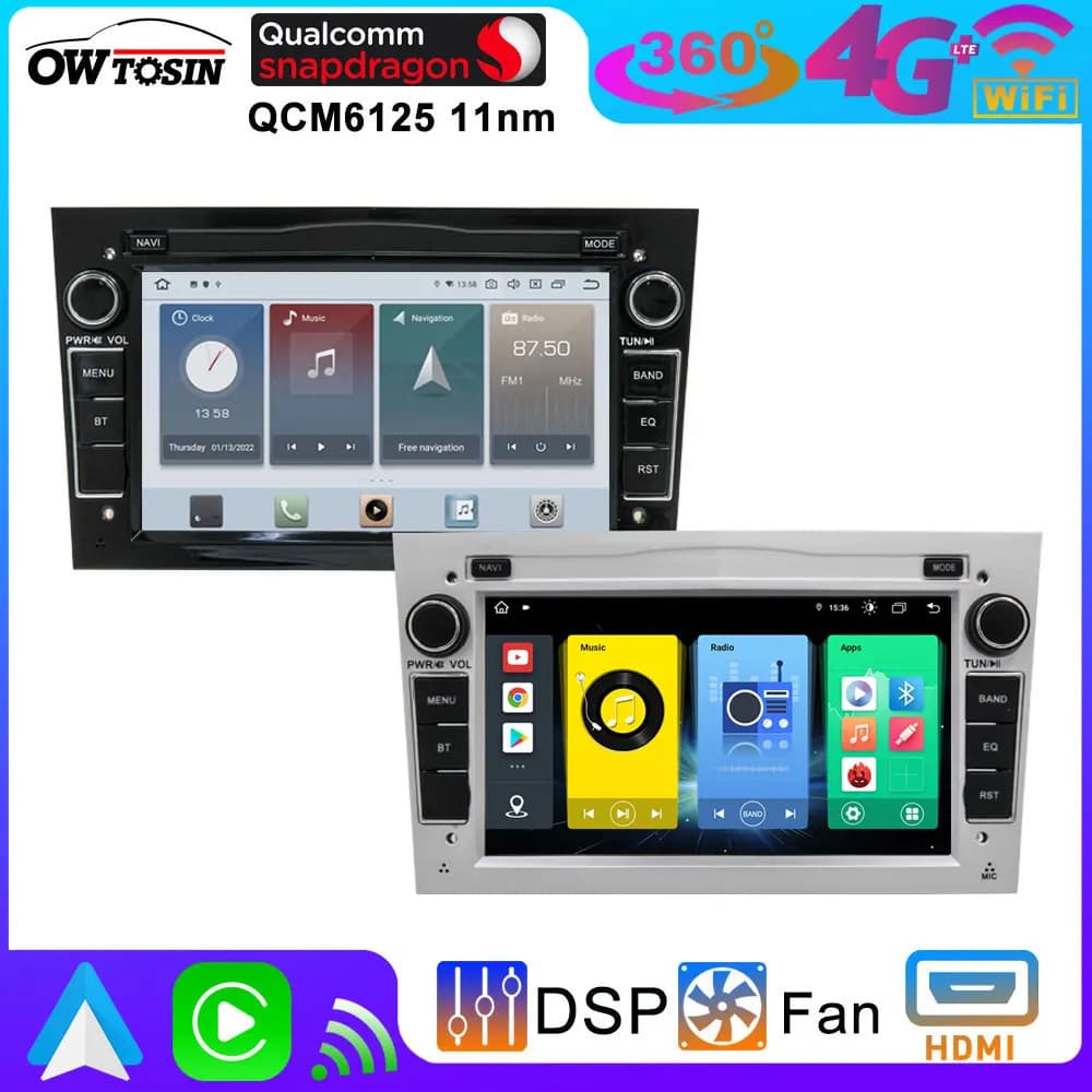 UIS7870 Android 13 12G + 256G Autoradio Per Opel Astra/ Antara/Corsa/Vivaro/Meriva/Vectra/Signum Bluetooth CarPlay GPS DSP Stereo