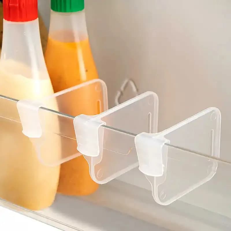 5 10 15 20PCS Transparent Fridge Organizer Dividers Adjustable Fridge Kitchen cabinet Spare parts
