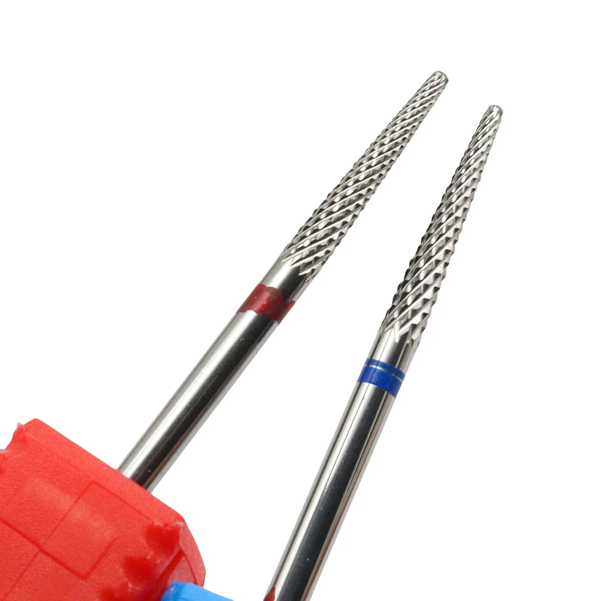 Fresa per unghie in carburo di tungsteno per rimozione cuticole, punta in carburo per pulizia unghie con gambo da 2,35 mm, fresa professionale per manicure e pedicure