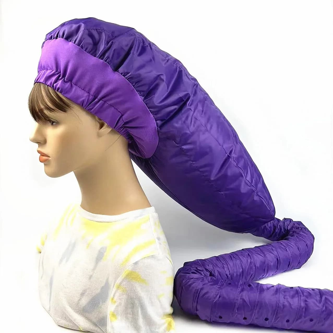 Caldo asciugacapelli portatile cappello per capelli tubo lungo asciugacapelli cappello per olio non fa male ai capelli lunghi cappello speciale per l'asciugatura