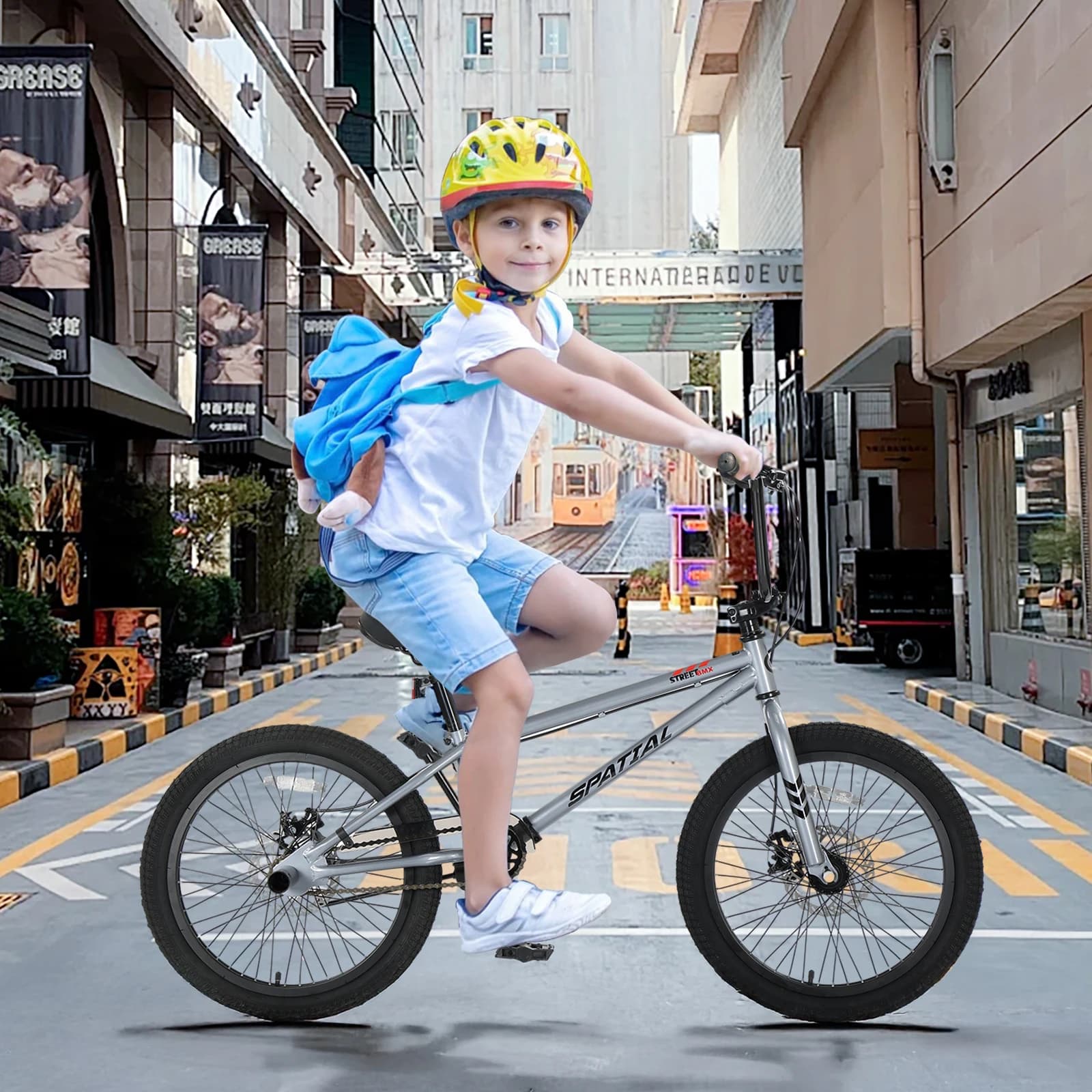 Spaziale 20 pollici per bambini Fat Tire Mountain Bike Ragazzi Ragazze Bicicletta All Terrain Beach Snow MTB con doppi freni a disco