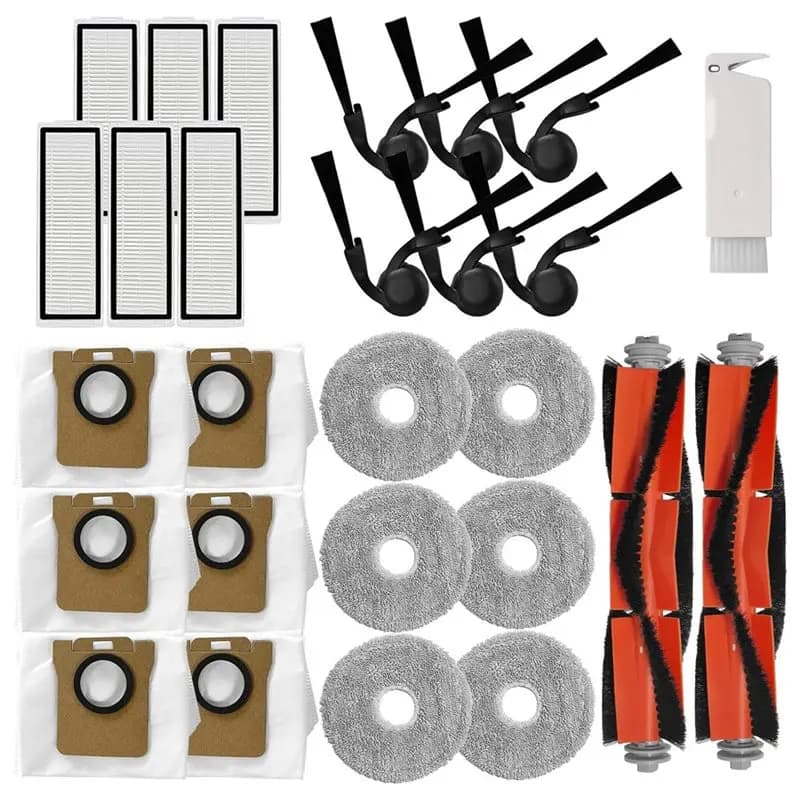 Accessori X11A per Robot Aspirapolvere Xiaomi 5 e 5 Pro - Parti di Ricambio: Spazzola Principale, Spazzola Laterale, Filtro HEPA, Sacchetto per Mocio