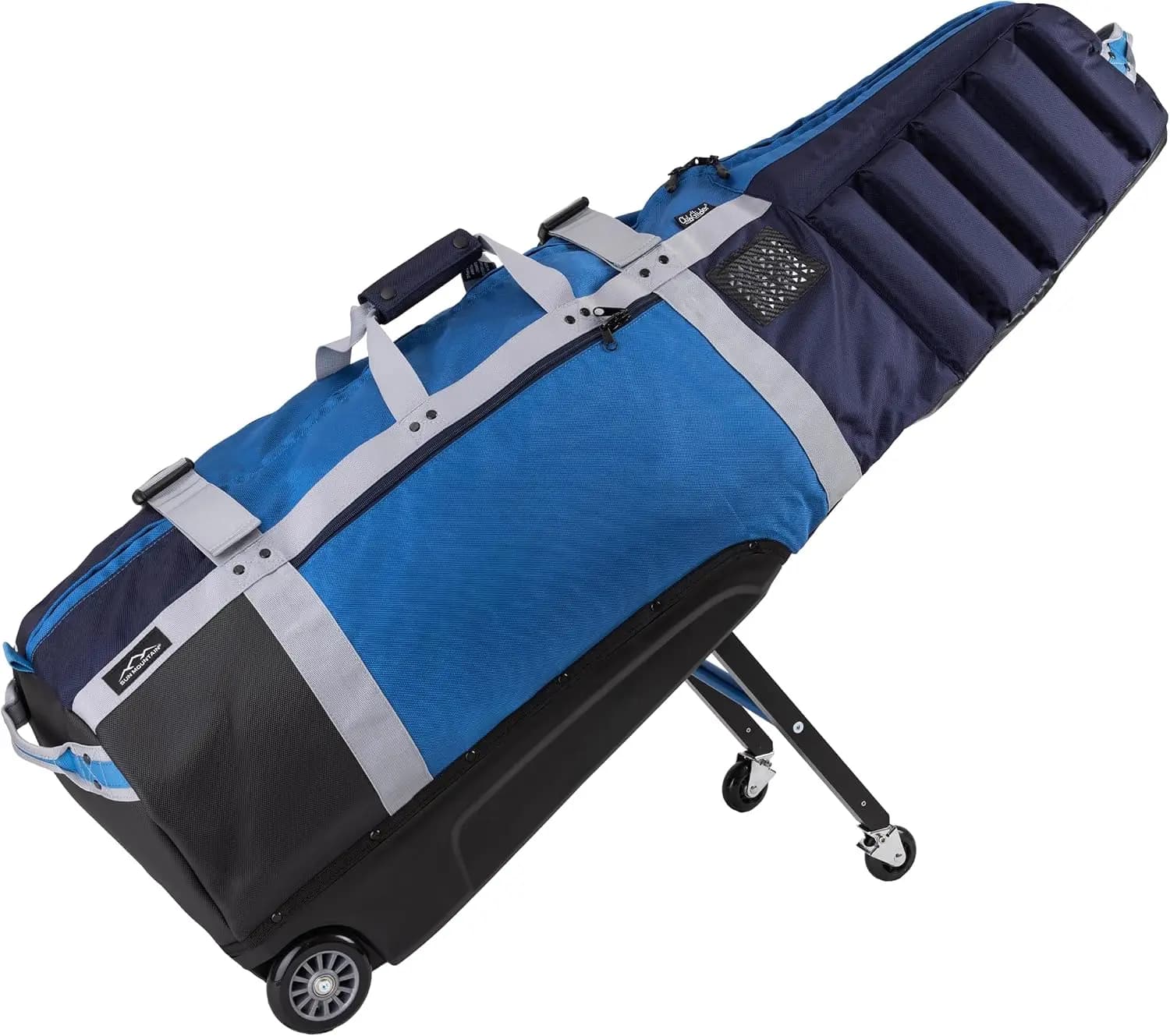 Golf Travel Bag Featuring 4-Wheel Rolling and Retractable Leg System