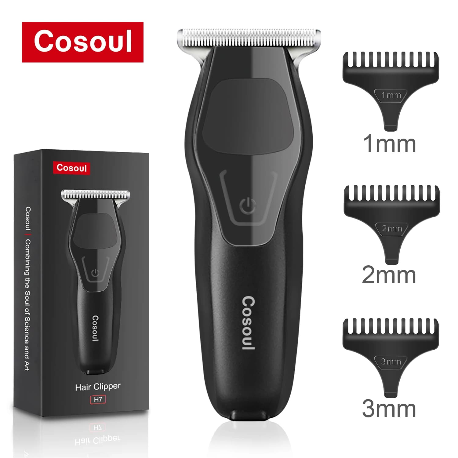 Cosoul Haircut Barba Trimmer for Men Haircut Professional Compact Portatile Mens Baffi Trimmer Viso Calvo Head Razor