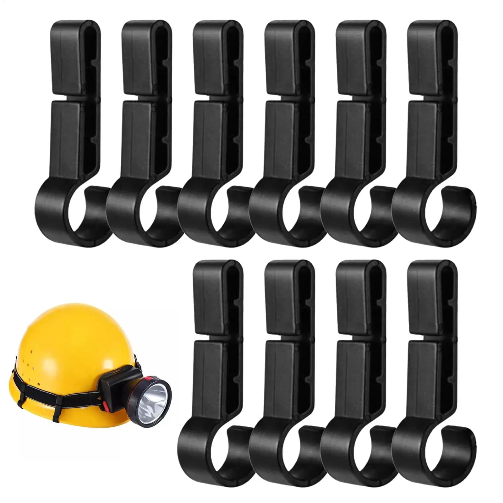 Headlamp Clips for Hard Hat,Plastic Helmet Clips,Non-Slip Head Light Mount Holder Clamp,Safety Helmet Accessories,Construction