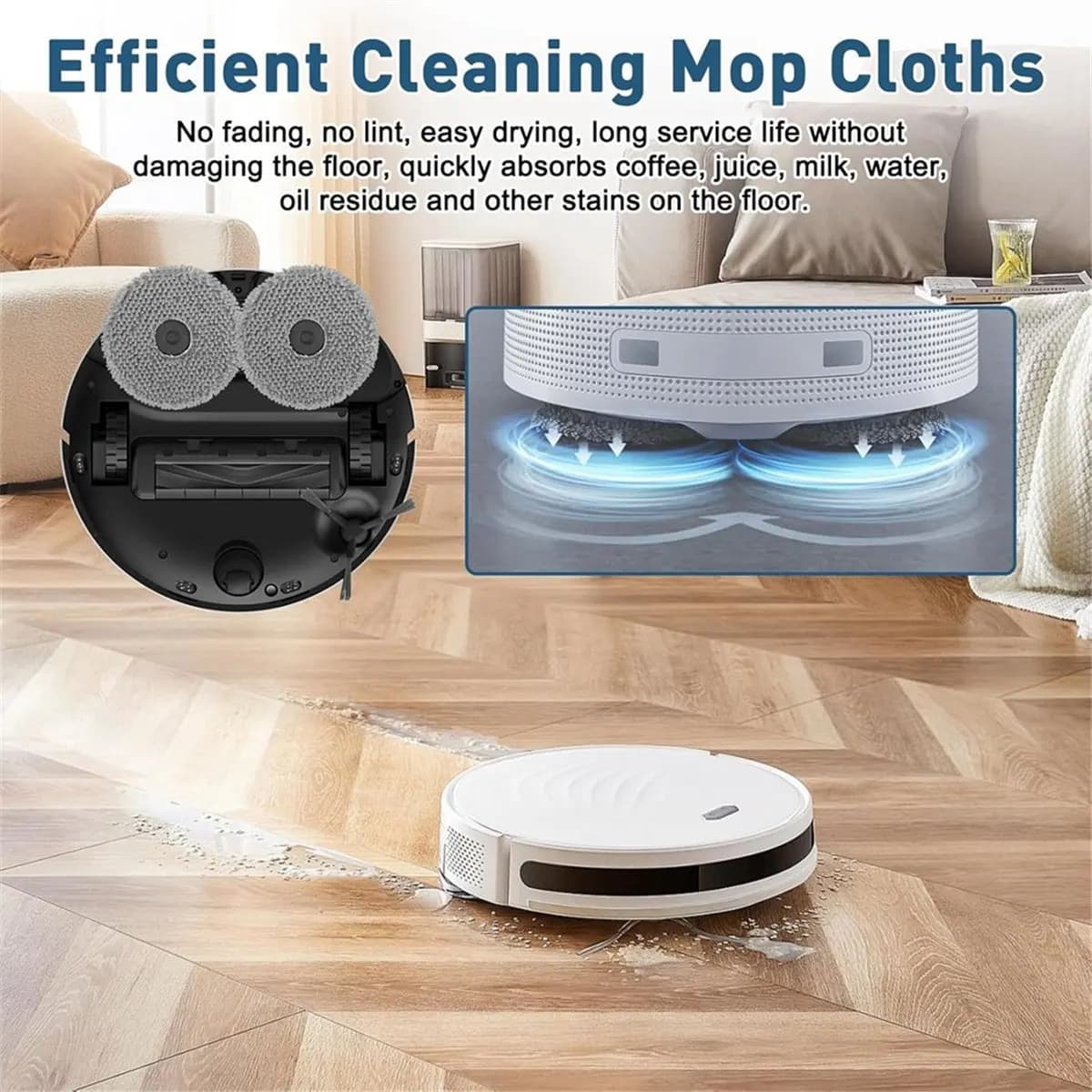 A92G New For Qrevo Curve / P20 Pro / P10 Vacuum Cleaner, Dust Bag Mop Pads Robot Vacuum Cleaner Replacement Parts